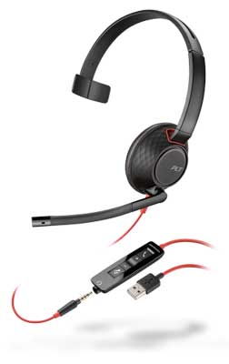 Plantronics Blackwire C5210 Mono USB-A/3.5mm plug