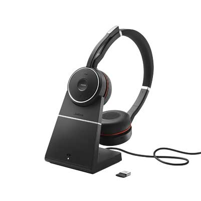 Jabra Evolve 75 Stereo Bluetooth MS with Stand